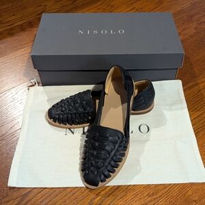 NISOLO Huarache Sandals. Women’s size 7 M. Color Black